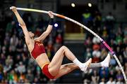 2 March 2024; Ling Li of China in action during the Women's Pole Vault Final on day two of the World Indoor Athletics Championships 2024 at Emirates Arena in Glasgow, Scotland. Photo by Sam Barnes/Sportsfile
