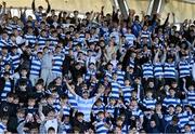 5 March 2024; Blackrock College supporters during of the Bank of Ireland Leinster Schools Senior Cup semi-final match between Blackrock College and St Mary's College at Energia Park in Dublin. Photo by Giselle O'Donoghue/Sportsfile