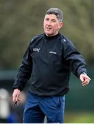 7 March 2024; Referee Conor McCarthy during the 2024 Ladies HEC Lagan Cup final match between DCU Dochas Eireann and Ulster University, Belfast at MTU Cork. Photo by Stephen Marken/Sportsfile