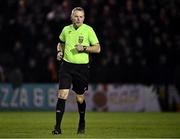 8 March 2024; Referee Ray Matthews during the SSE Airtricity Men's Premier Division match between St Patrick's Athletic and Dundalk at Richmond Park in Dublin. Photo by Piaras Ó Mídheach/Sportsfile