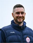 9 March 2024; Shelbourne manager Eoin Wearen before the SSE Airtricity Women's Premier Division match between Shelbourne and Sligo Rovers at Tolka Park in Dublin. Photo by Tyler Miller/Sportsfile