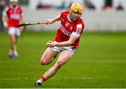 10 March 2024; Shane Barrett of Cork during the Allianz Hurling League Division 1 Group A match between Offaly and Cork at Glenisk O'Connor Park in Tullamore, Offaly. Photo by Tyler Miller/Sportsfile