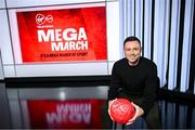 11 March 2024; Virgin Media analyst Damien Delaney is pictured as Virgin Media Television celebrated its ‘Mega March’ of live sport, with Guinness Six Nations, Republic of Ireland international friendlies, Cheltenham Festival and much more. Photo by Ramsey Cardy/Sportsfile
