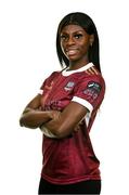 6 March 2024; Rola Olusola during a Galway United FC squad portrait session at The Galmont Hotel in Galway. Photo by Seb Daly/Sportsfile