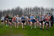 9 March 2024; A general view of the start of the minor girls 2000m during the 123.ie All Ireland Schools Cross Country Championships at Tymon Park in Tallaght, Dublin. Photo by Sam Barnes/Sportsfile