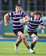 12 March 2024; Michael Smyth of Terenure College during the Bank of Ireland Schools Junior Cup semi-final match between Blackrock College and Terenure College at Energia Park in Dublin. Photo by Sam Barnes/Sportsfile