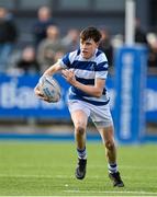 12 March 2024; John Clarke of Blackrock College during the Bank of Ireland Schools Junior Cup semi-final match between Blackrock College and Terenure College at Energia Park in Dublin. Photo by Sam Barnes/Sportsfile