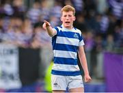 12 March 2024; Paddy Scally of Blackrock College during the Bank of Ireland Schools Junior Cup semi-final match between Blackrock College and Terenure College at Energia Park in Dublin. Photo by Sam Barnes/Sportsfile