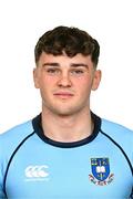 8 March 2024; Rory Brown during a St Michael's College squad portrait session at St Michael's College in Dublin, ahead of the Bank of Ireland Leinster Schools Senior Cup Final. Photo by Sam Barnes/Sportsfile