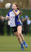 15 March 2024; Kate Brennan of Ballinrobe Community School during the Lidl All-Ireland Post Primary School Junior C Championship final match between St Marys, Macroom, Cork and Ballinrobe Community School, Mayo at the University of Limerick. Photo by Matt Browne/Sportsfile