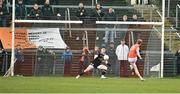 16 March 2024; Conor Turbitt of Armagh scores his sides second goal in the first half from a penalty during the Allianz Football League Division 2 match between Armagh and Cavan at BOX-IT Athletic Grounds in Armagh. Photo by Oliver McVeigh/Sportsfile