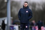16 March 2024; Shelbourne manager Eoin Wearen during the SSE Airtricity Women's Premier Division match between Peamount United and Shelbourne at PRL Park in Greenogue, Dublin. Photo by Ben McShane/Sportsfile
