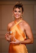 22 March 2024; Rosie Corkery of University College Cork with her All-Star award during the 2024 HEC All Stars awards night at the Dublin Bonnington Hotel in Dublin. Photo by Ramsey Cardy/Sportsfile