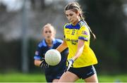 20 March 2024; Larissa Kelly of Sacred Heart School during the 2024 Lidl LGFA All-Ireland Post-Primary Schools Senior A final match between Our Lady’s Secondary School of Castleblaney, Monaghan, and Sacred Heart School of Westport, Mayo, at St Rynagh’s GAA club in Banagher, Offaly. Photo by Tyler Miller/Sportsfile