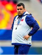 23 March 2024; France joint head coach David Ortiz before the Women's Six Nations Rugby Championship match between France and Ireland at Stade Marie-Marvingt in Le Mans, France. Photo by Hugo Pfeiffer/Sportsfile