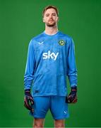 18 March 2024; Goalkeeper Caoimhin Kelleher poses for a portrait during a Republic of Ireland portrait session at Castleknock Hotel in Dublin. Photo by Stephen McCarthy/Sportsfile