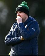 24 March 2024; Carlow manager Ed Burke during the Lidl LGFA National League Division 4 semi-final match between Fermanagh and Carlow at Dowdallshill GAA Club in Dundalk, Louth. Photo by Tyler Miller/Sportsfile