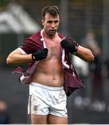 24 March 2024; Paul Conroy of Galway with a torn jersey during the Allianz Football League Division 1 match between Kerry and Galway at Fitzgerald Stadium in Killarney, Kerry. Photo by Brendan Moran/Sportsfile