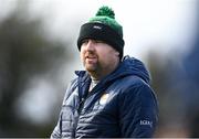 24 March 2024; Carlow manager Ed Burke during the Lidl LGFA National League Division 4 semi-final match between Fermanagh and Carlow at Dowdallshill GAA Club in Dundalk, Louth. Photo by Tyler Miller/Sportsfile