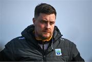 24 March 2024; Fermanagh manager C.J. McGourty during the Lidl LGFA National League Division 4 semi-final match between Fermanagh and Carlow at Dowdallshill GAA Club in Dundalk, Louth. Photo by Tyler Miller/Sportsfile