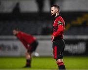 25 March 2024; Shane Elworthy of Longford Town after the SSE Airtricity Men's First Division match between Bray Wanderers and Longford Town at Carlisle Grounds in Bray, Wicklow. Photo by David Fitzgerald/Sportsfile