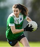 24 March 2024; Eimear Smyth of Fermanagh during the Lidl LGFA National League Division 4 semi-final match between Fermanagh and Carlow at Dowdallshill GAA Club in Dundalk, Louth. Photo by Tyler Miller/Sportsfile