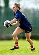 24 March 2024; Sara Doyle of Carlow during the Lidl LGFA National League Division 4 semi-final match between Fermanagh and Carlow at Dowdallshill GAA Club in Dundalk, Louth. Photo by Tyler Miller/Sportsfile