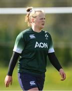 27 March 2024; Dannah O'Brien during an Ireland Women's Rugby squad training session at the IRFU High Performance Centre on the Sport Ireland Campus in Dublin. Photo by Seb Daly/Sportsfile