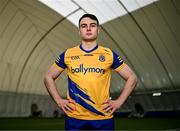 27 March 2024; Roscommon footballer Conor Hussey during the launch of the 2024 Connacht GAA Football Championship at University of Galway Connacht GAA AirDome in Bekan, Mayo. Photo by Piaras Ó Mídheach/Sportsfile