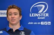 12 September 2013; Leinster's Eoin Reddan during a press conference ahead of their Celtic League 2013/14 Round 2 match against Ospreys on Saturday. Leinster Rugby Press Conference, UCD, Belfield, Dublin.  Picture credit: Barry Cregg / SPORTSFILE