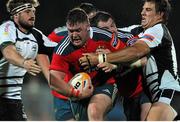 13 September 2013; Dave Kilcoyne, Munster, makes a break through the Zebre defence. Celtic League 2013/14, Round 2, Zebre v Munster, Stadio XXV Aprile, Parma, Italy. Picture credit: Max Pratelli / SPORTSFILE