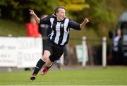 14 September 2013; Ciara Pembroke, Kilcullen FC, celebrates after scoring her side's first goal. FAI Umbro Women’s Junior Cup Final, Kilcullen FC v Corrib Rangers FC, Newbridge Town FC, Newbridge, Co. Kildare. Picture credit: Brian Lawless / SPORTSFILE