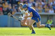 14 September 2013; Shane O'Donnell, Clare, in action against Matthew Donnelly, Antrim. Bord Gáis Energy GAA Hurling Under 21 All-Ireland 'A' Championship Final, Antrim v Clare, Semple Stadium, Thurles, Co. Tipperary. Picture credit: Brendan Moran / SPORTSFILE