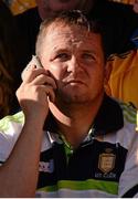 14 September 2013; Clare senior hurling manager Davy Fitzgerald watches the game. Bord Gáis Energy GAA Hurling Under 21 All-Ireland 'A' Championship Final, Antrim v Clare, Semple Stadium, Thurles, Co. Tipperary. Picture credit: Ray McManus / SPORTSFILE