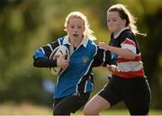 14 September 2013; Jai-Keira McNamara, Wexford Vixens RFC, in action against Wicklow RFC during the South East Underage Blitz. Wexford Wanderers RFC, Wexford. Picture credit: Matt Browne / SPORTSFILE