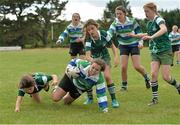 14 September 2013; Yvonne Hoey, Gorey RFC, scores a try against Greystones RFC during the South East Underage Blitz. Wexford Wanderers RFC, Wexford. Picture credit: Matt Browne / SPORTSFILE