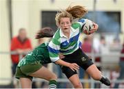 14 September 2013; Daisy Earle, Gorey RFC, is tackled by Emma Curran, Greystones RFC, during the South East Underage Blitz. Wexford Wanderers RFC, Wexford. Picture credit: Matt Browne / SPORTSFILE