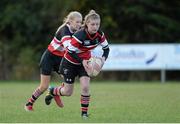 14 September 2013; Ciara Patrick, Wicklow RFC, in action against Tullow - Gorey - Graystones Combined, during the South East Underage Blitz. Wexford Wanderers RFC, Wexford. Picture credit: Matt Browne / SPORTSFILE