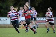 14 September 2013; Daisy McKenzie, Wicklow RFC, in action against Tullow – Gorey – Greystones Combined during the South East Underage Blitz. Wexford Wanderers RFC, Wexford. Picture credit: Matt Browne / SPORTSFILE