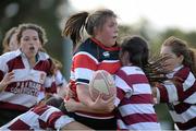 14 September 2013; Lauren Barry, Wicklow RFC, in action against Tullow – Gorey – Greystones Combined during the South East Underage Blitz. Wexford Wanderers RFC, Wexford. Picture credit: Matt Browne / SPORTSFILE