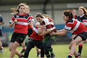 14 September 2013; Rosie Newton, Tullow – Gorey – Greystones Combined, in action against Wicklow RFC during the South East Underage Blitz. Wexford Wanderers RFC, Wexford. Picture credit: Matt Browne / SPORTSFILE