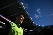 30 March 2024; Leitrim manager Andy Moran before the Allianz Football League Division 4 final match between Laois and Leitrim at Croke Park in Dublin. Photo by Ramsey Cardy/Sportsfile