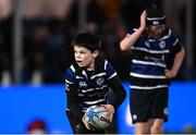 29 March 2024; Action between Malahide and Wexford Wanderers during the Bank of Ireland Half-Time Minis at the United Rugby Championship match between Leinster and Vodacom Bulls at the RDS Arena in Dublin. Photo by Harry Murphy/Sportsfile