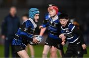 29 March 2024; Action between Malahide and Wexford Wanderers during the Bank of Ireland Half-Time Minis at the United Rugby Championship match between Leinster and Vodacom Bulls at the RDS Arena in Dublin. Photo by Harry Murphy/Sportsfile