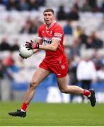 31 March 2024; Ciaran McFaul of Derry during the Allianz Football League Division 1 Final match between Dublin and Derry at Croke Park in Dublin. Photo by Ramsey Cardy/Sportsfile