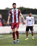 1 April 2024; Adam Foley of Drogheda United during the SSE Airtricity Men's Premier Division match between Dundalk and Drogheda United at Oriel Park in Dundalk, Louth. Photo by Ben McShane/Sportsfile