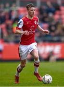 1 April 2024; Alex Nolan of St Patrick's Athletic during the SSE Airtricity Men's Premier Division match between St Patrick's Athletic and Sligo Rovers at Richmond Park in Dublin. Photo by Harry Murphy/Sportsfile