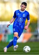 1 April 2024; Darragh Power of Waterford during the SSE Airtricity Men's Premier Division match between Waterford and Shamrock Rovers at the Regional Sports Centre in Waterford. Photo by Tyler Miller/Sportsfile