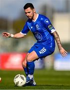 1 April 2024; Robbie McCourt of Waterford during the SSE Airtricity Men's Premier Division match between Waterford and Shamrock Rovers at the Regional Sports Centre in Waterford. Photo by Tyler Miller/Sportsfile