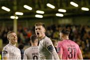 5 April 2024; Ben McCormack of Waterford celebrates after his side's victory in the SSE Airtricity Men's Premier Division match between Bohemians and Waterford at Dalymount Park in Dublin. Photo by Piaras Ó Mídheach/Sportsfile